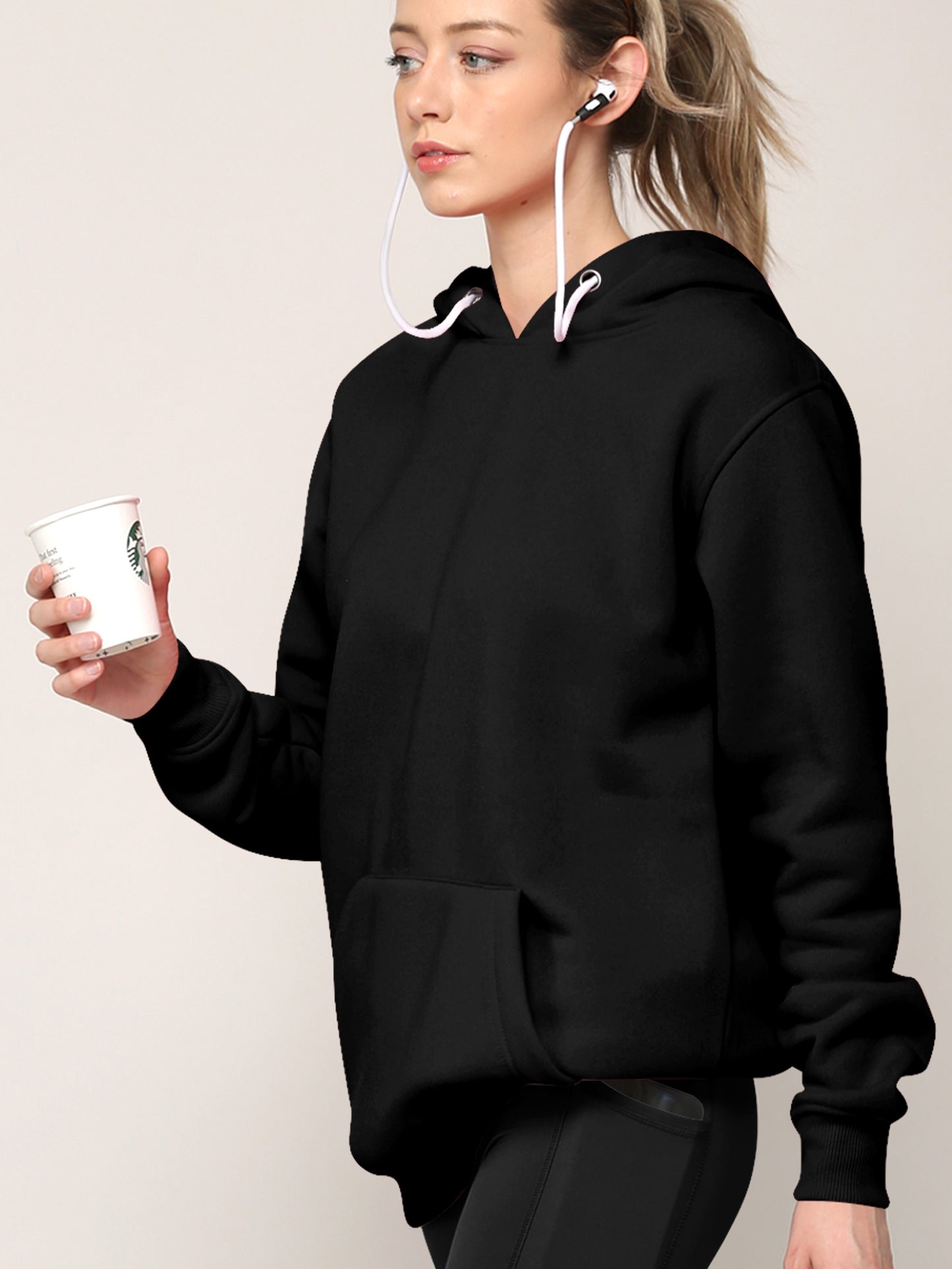 Airpods Hoodie Hoody - BLACK