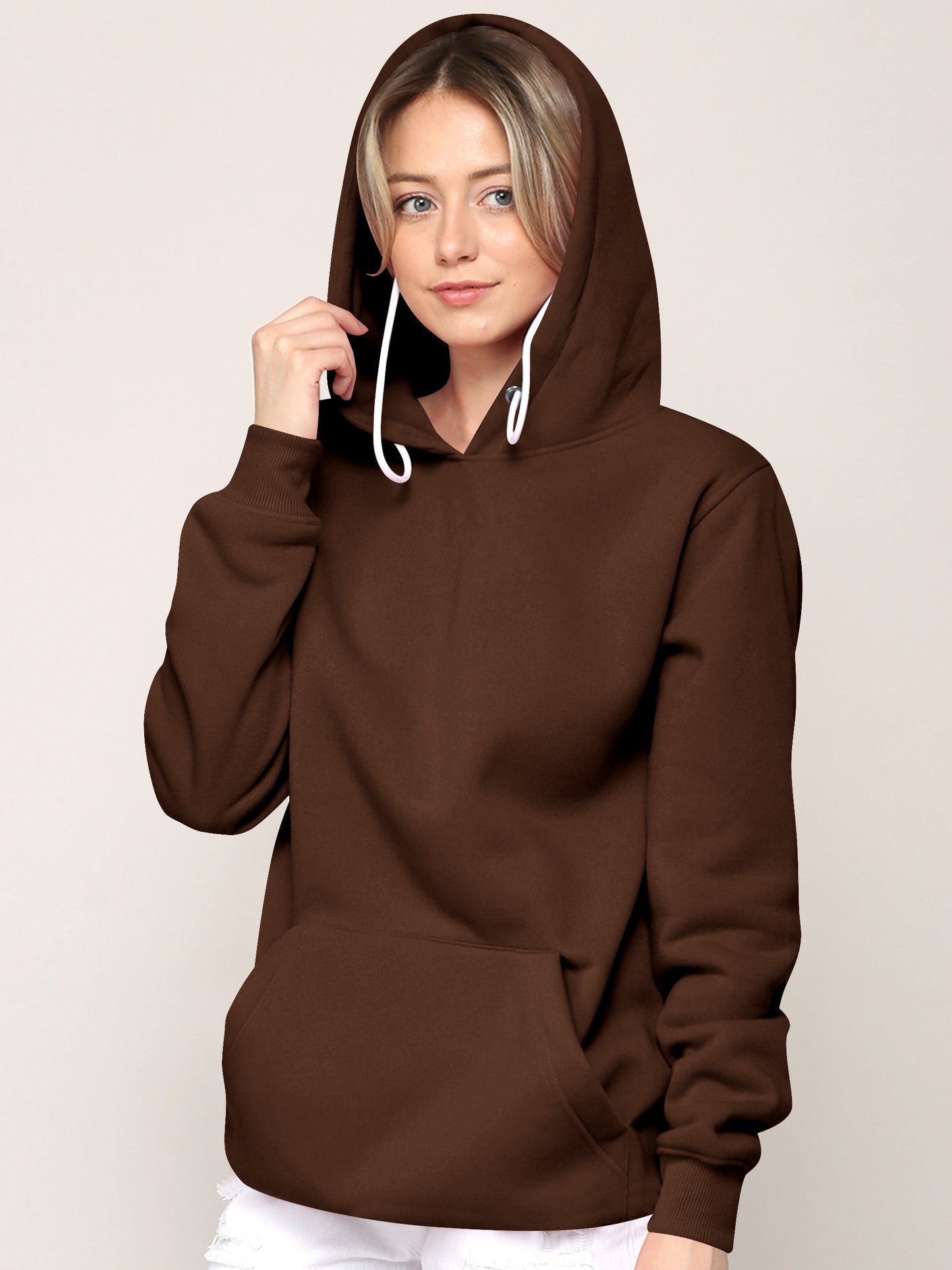 Airpods Hoodie Hoody - COFFEE