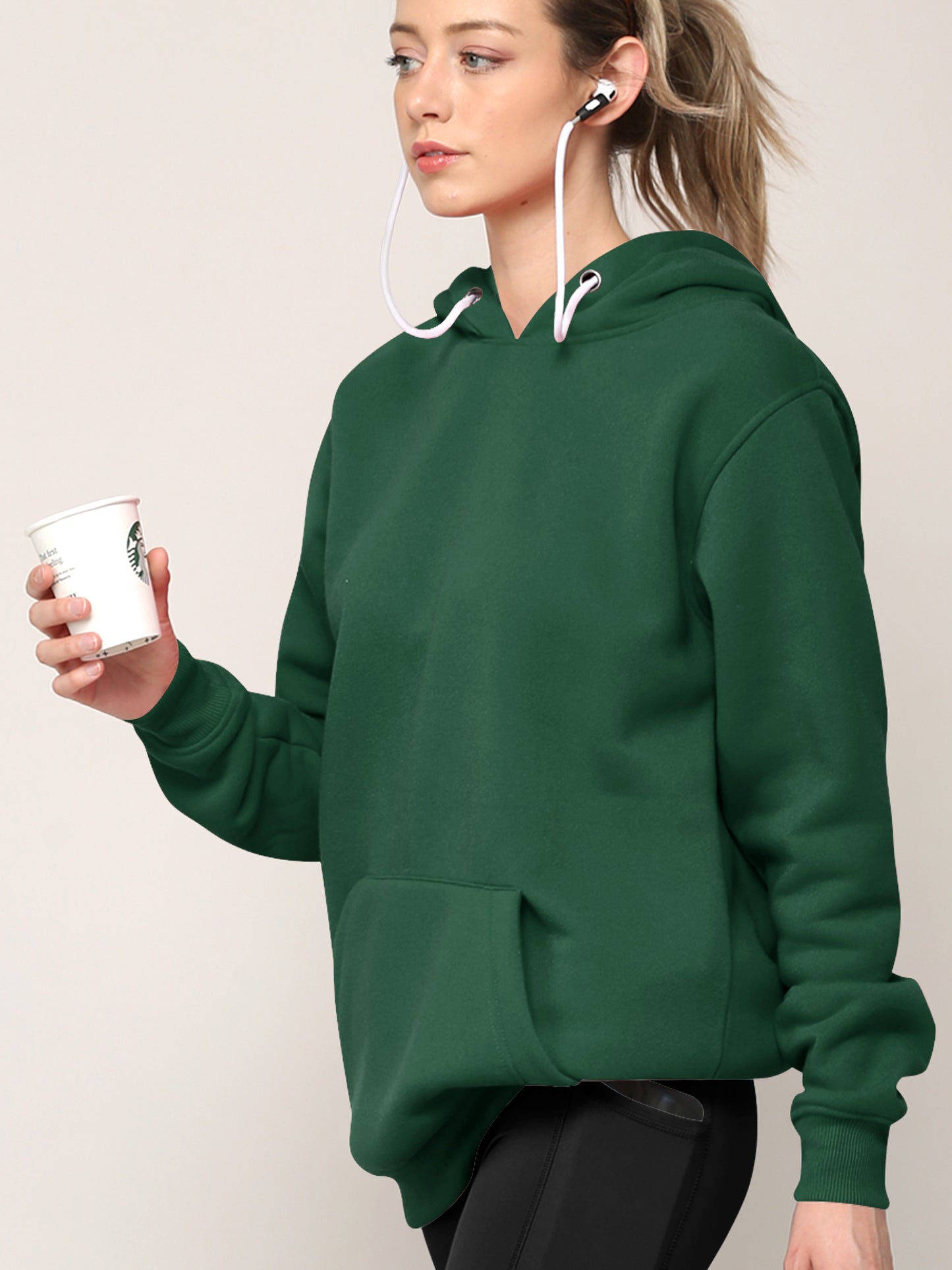 Airpods Hoodie Hoody - HUNTER GREEN