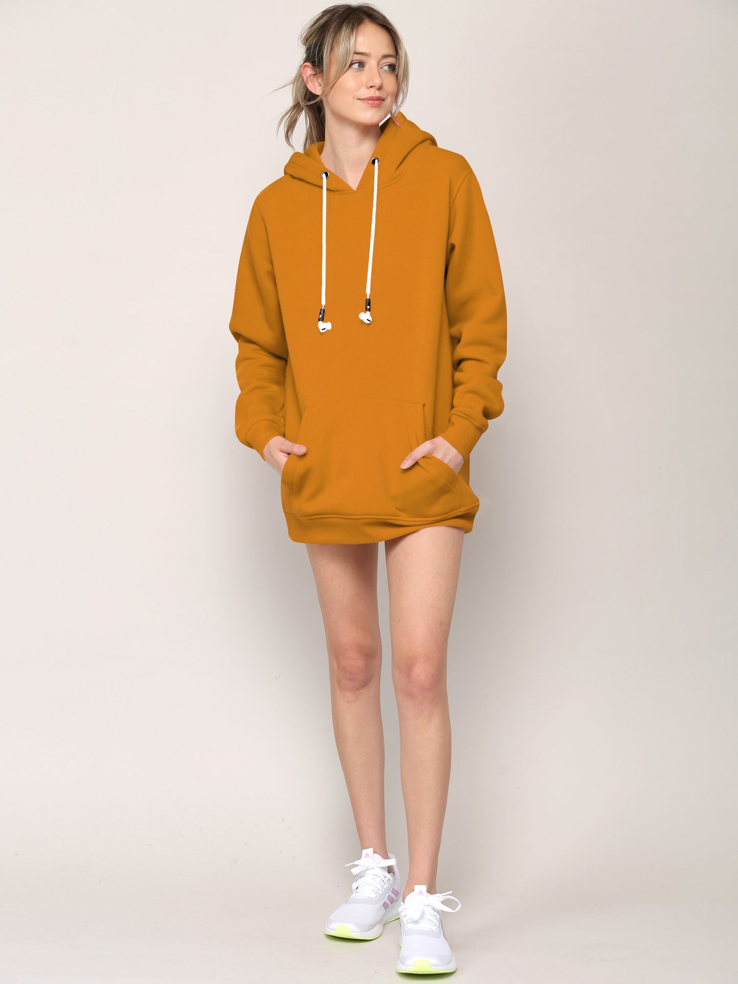 Airpods Hoodie Hoody - MUSTARD