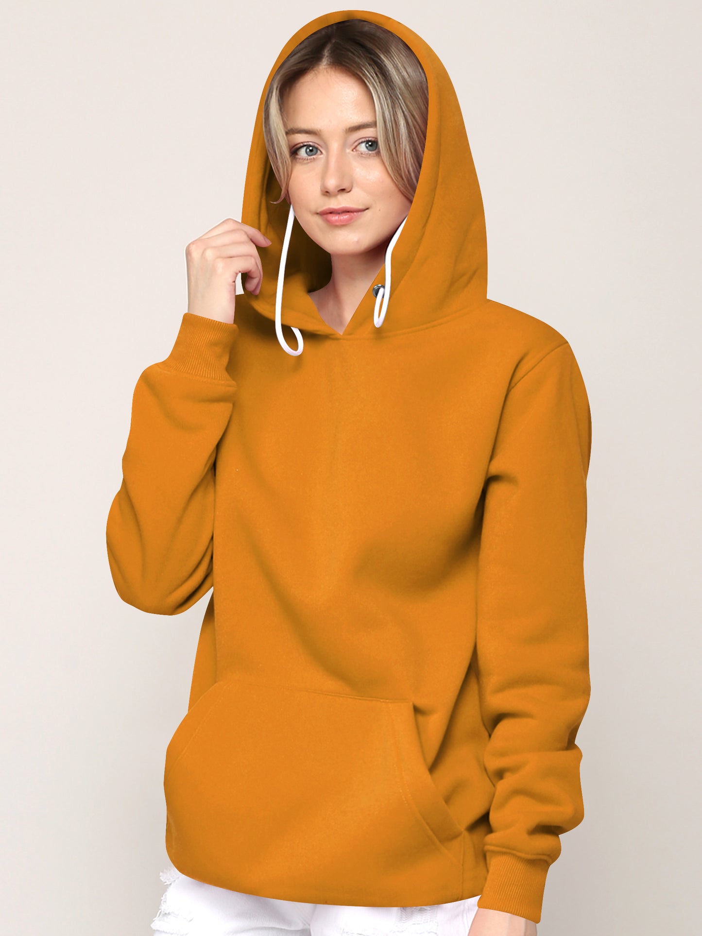 Airpods Hoodie Hoody - MUSTARD