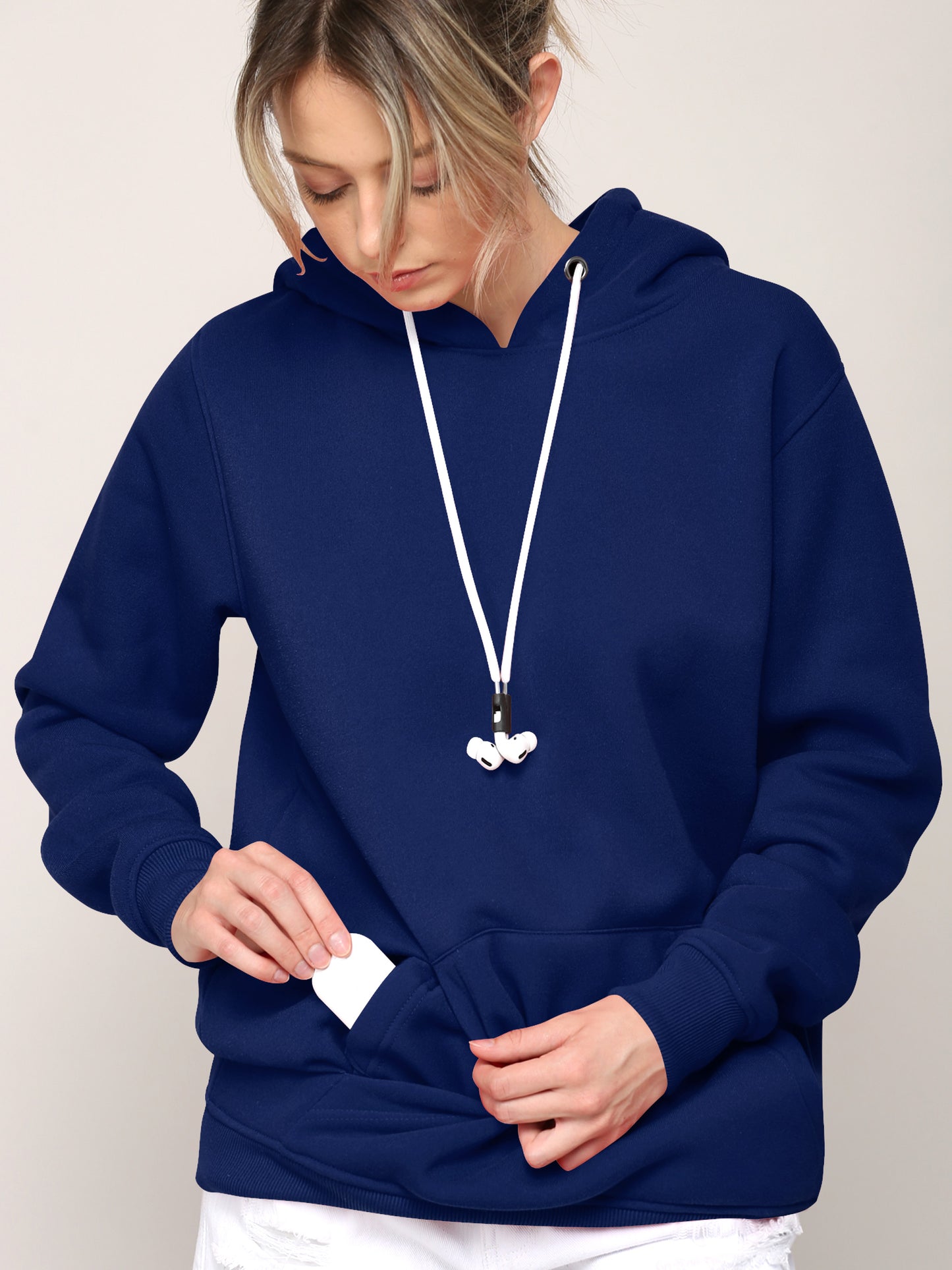 Airpods Hoodie Hoody - NAVY