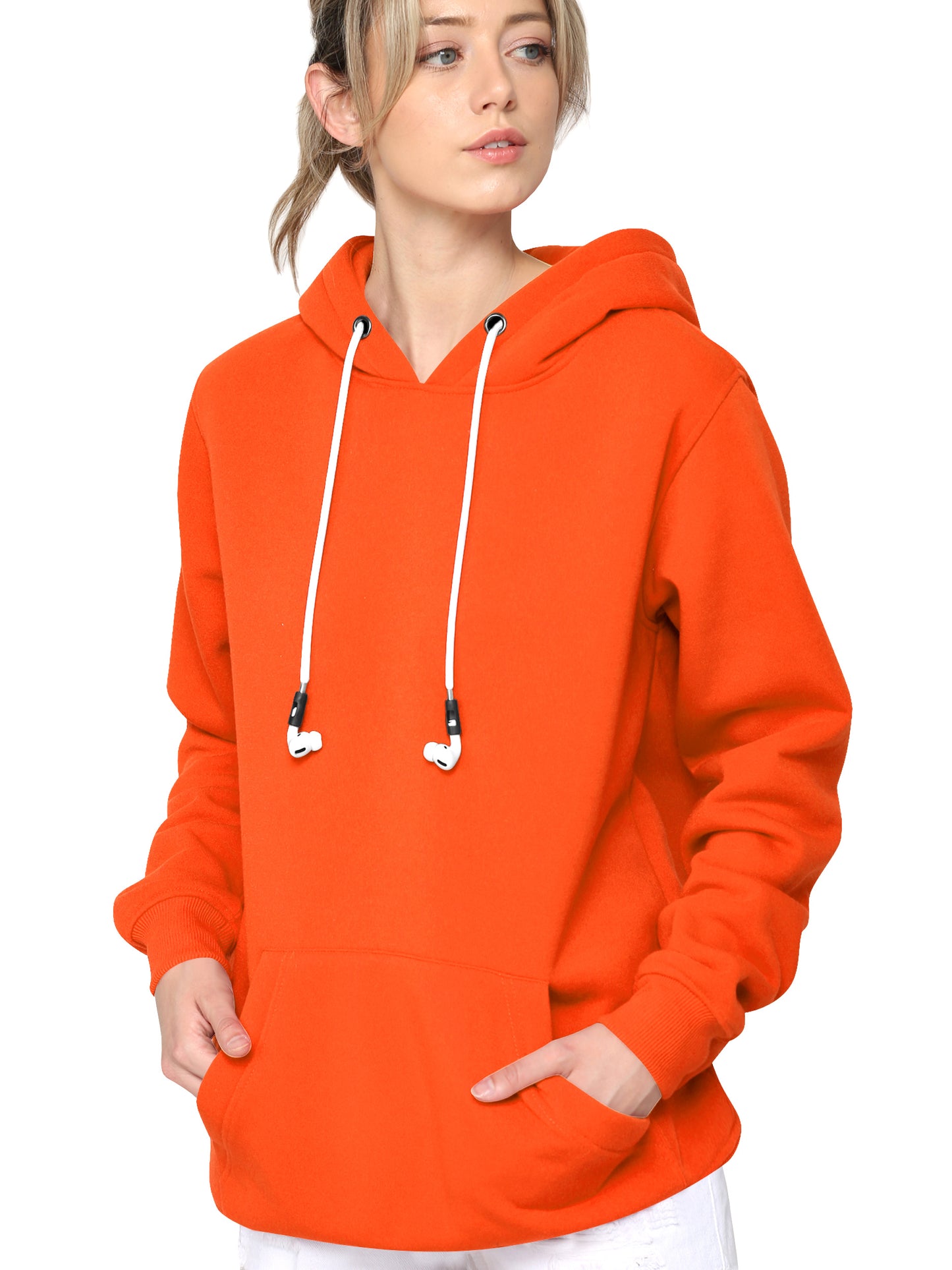 Airpods Hoodie Hoody - ORANGE