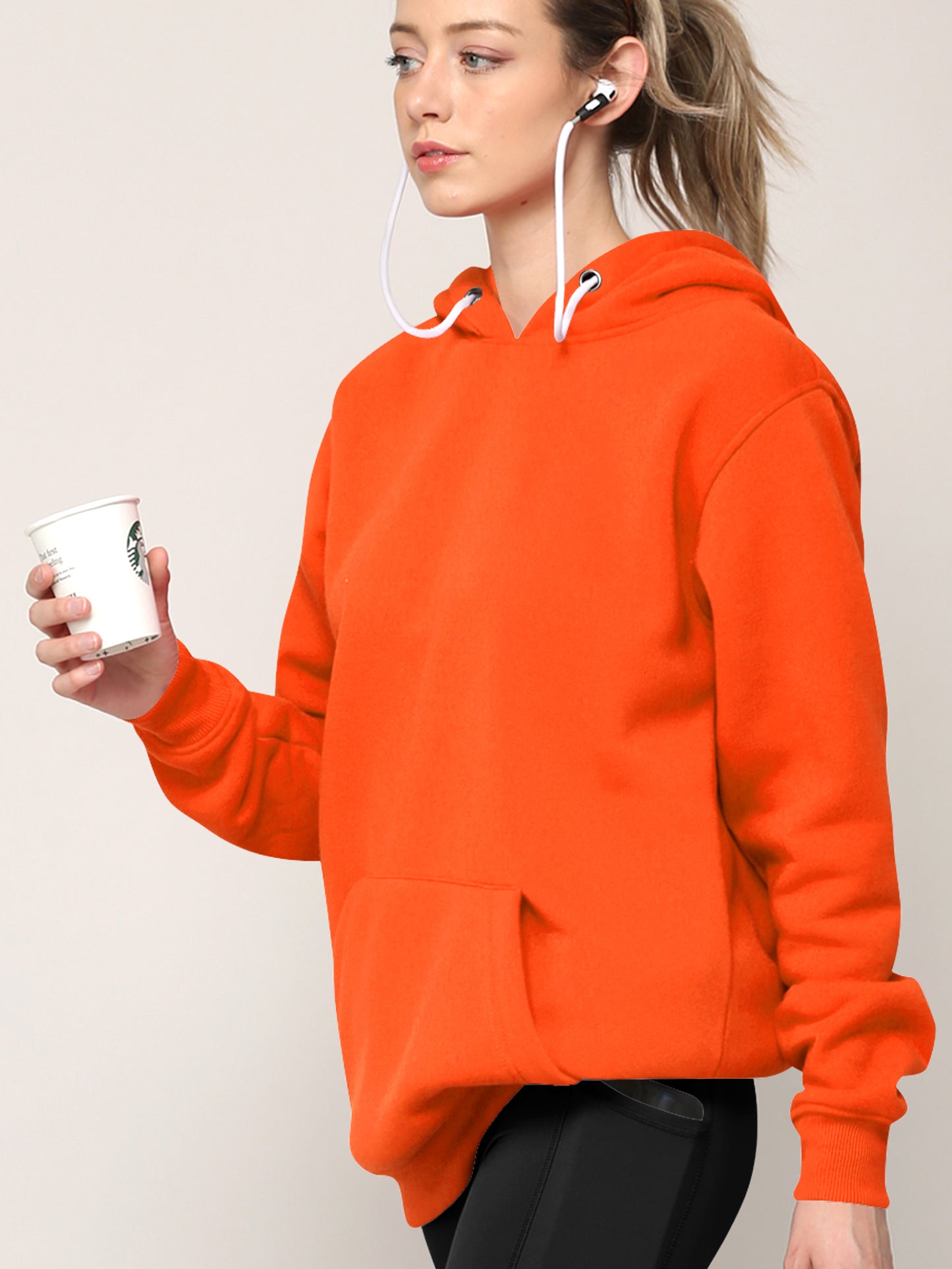 Airpods Hoodie Hoody - ORANGE