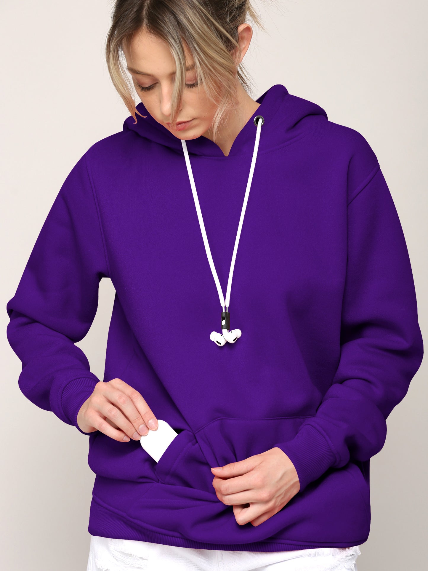 Airpods Hoodie Hoody - PURPLE