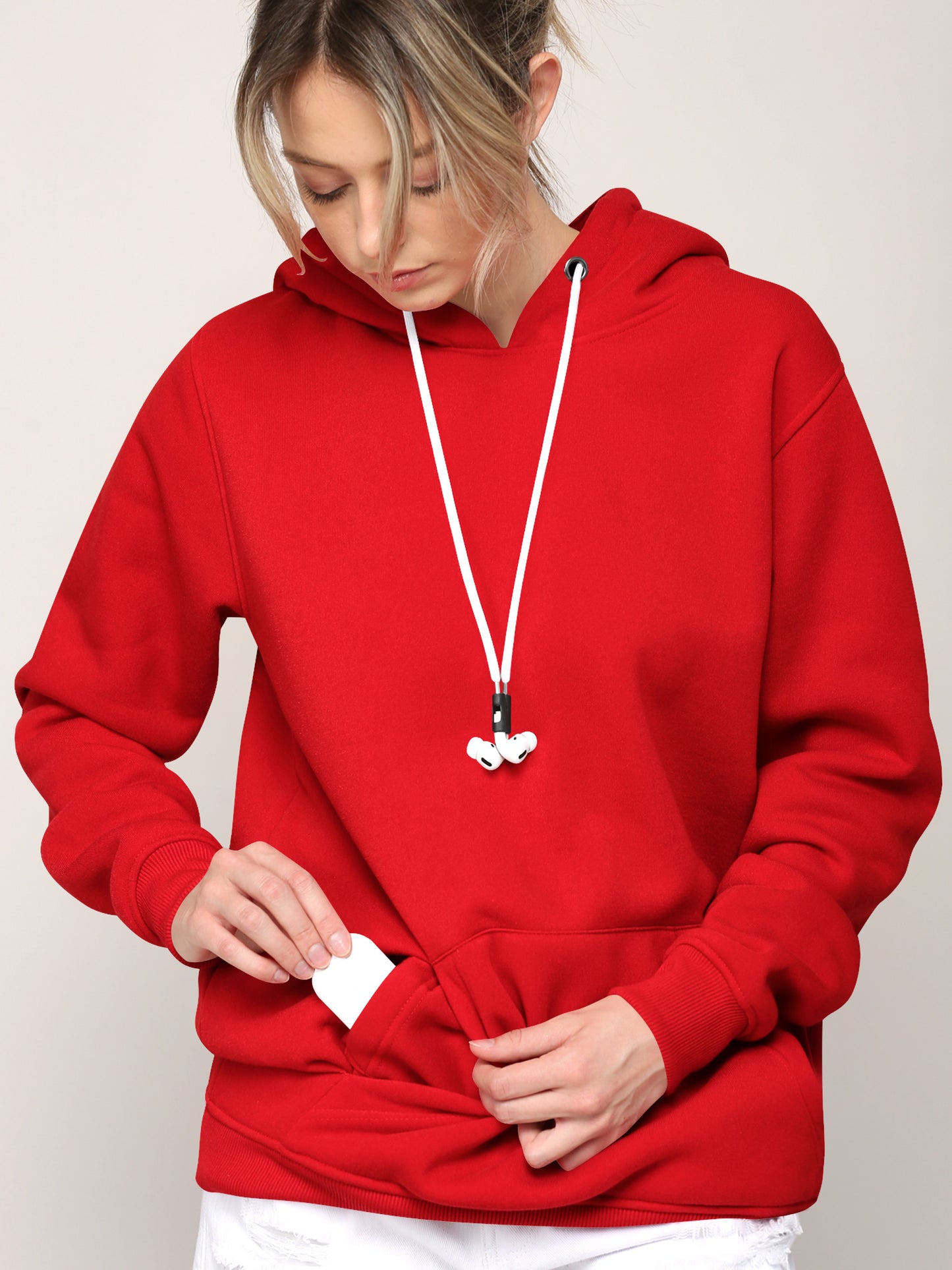 Airpods Hoodie Hoody - RED