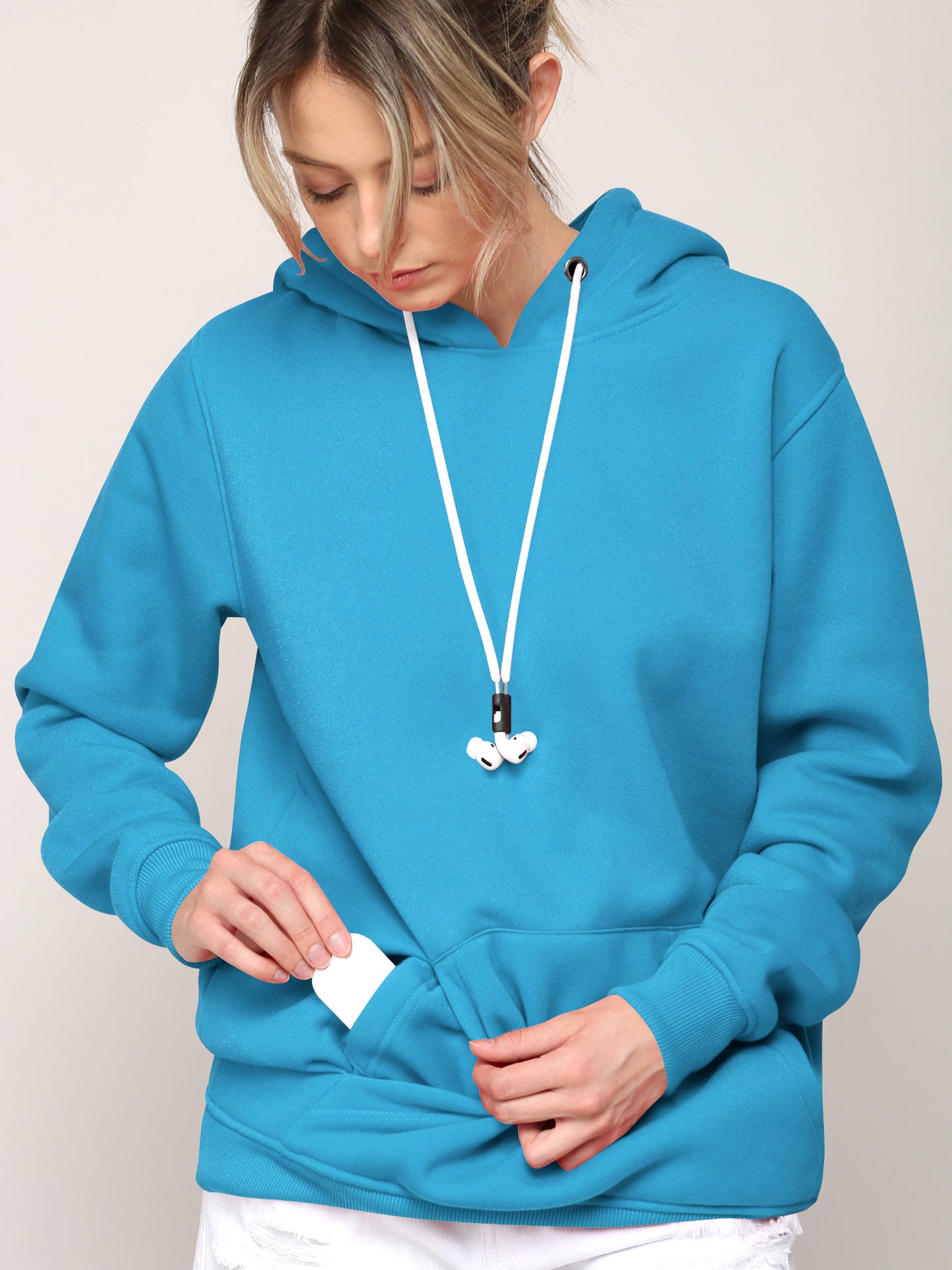 Airpods Hoodie Hoody - TURQUOISE