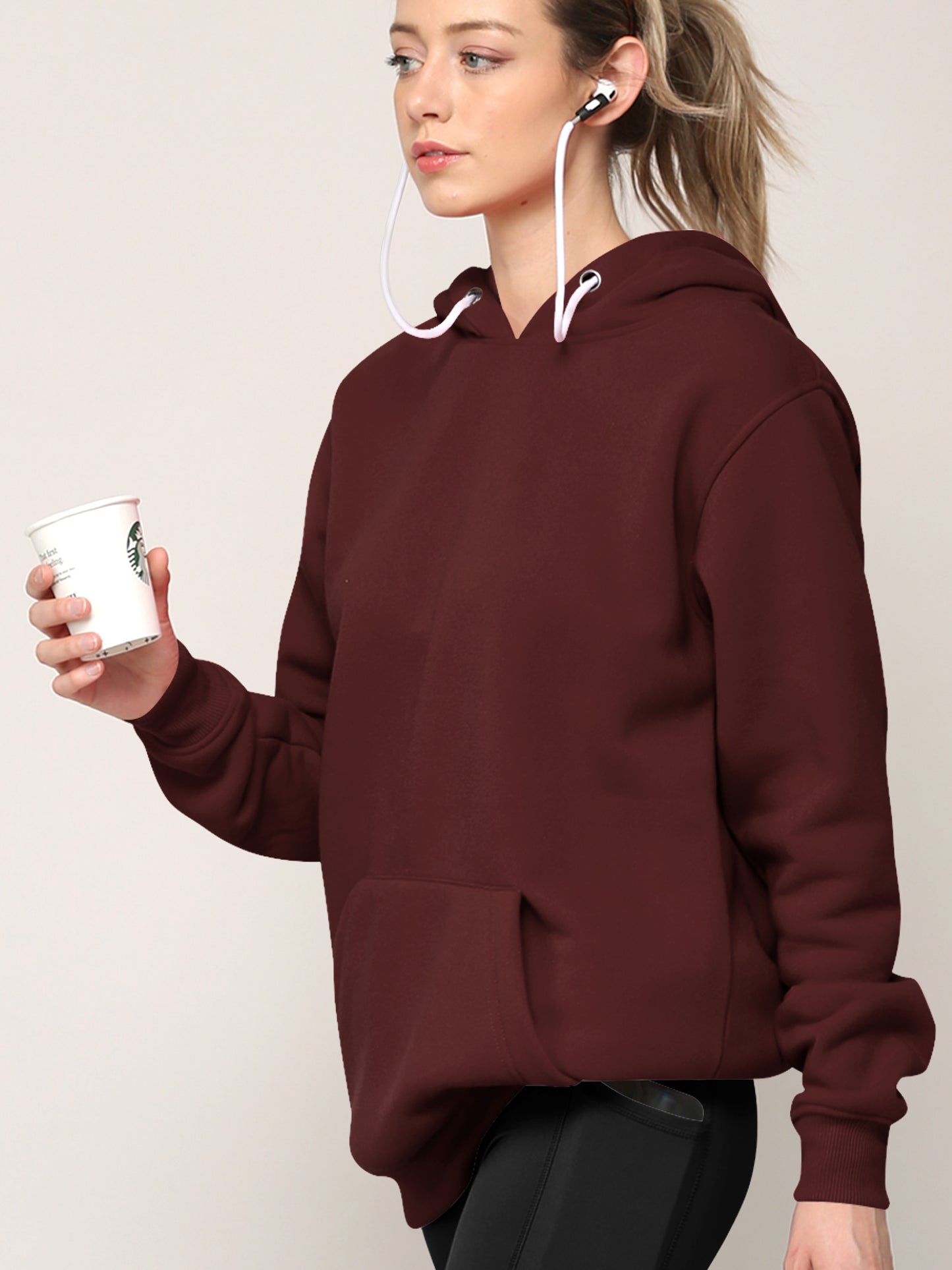 Airpods Hoodie Hoody - WINE